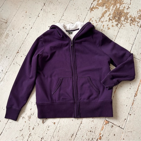 Eddie Bauer Purple Plum Fleece Lined Hooded Jacket - Picture 6 of 13